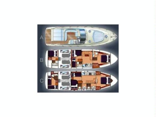 Motor Yacht Gianetti 48 HT Boot Grundriss