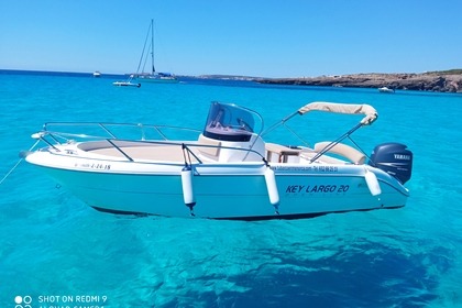 Alquiler Lancha Sessa Marine key largo 20 deck Menorca