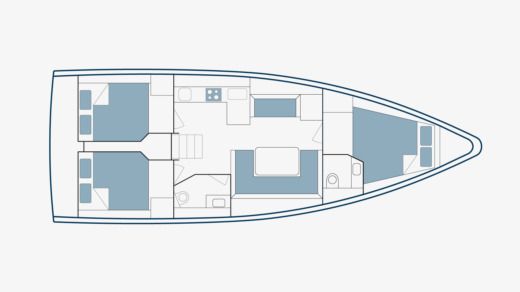 Sailboat Bavaria C42 Boat design plan
