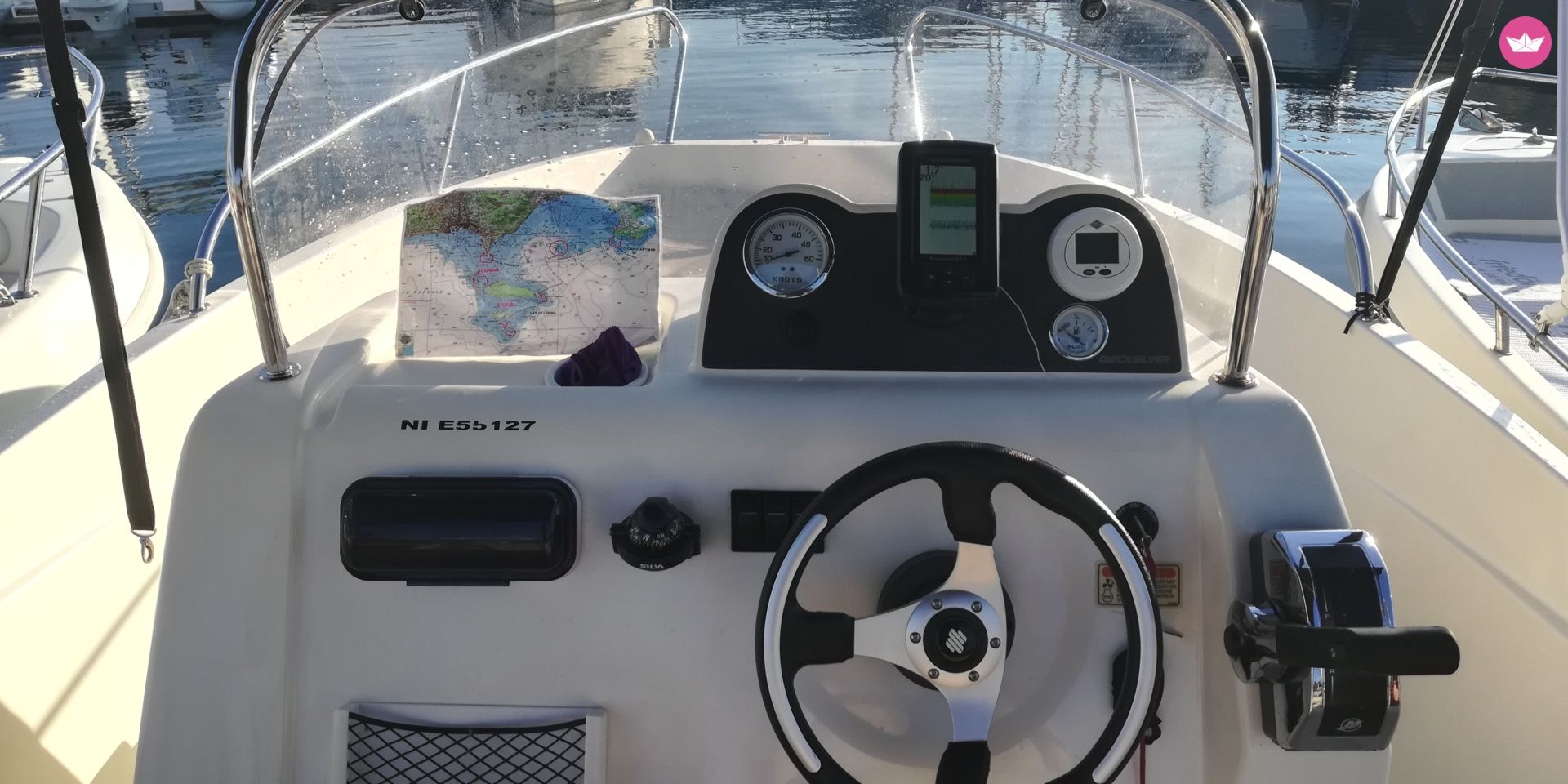 Quicksilver Activ 535 in Antibes for hire