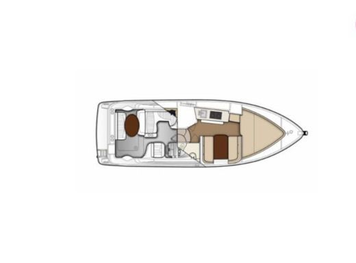 Motorboat Bayliner 285 Cruiser Boat layout