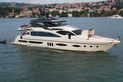 Custom 35 Meters Ultra Luxury Yacht With Her Wide Design Available For Your Great Cruising in İstanbul Bosporus