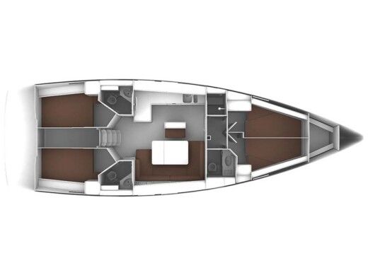 Sailboat BAVARIA CRUISER 46 Boat layout