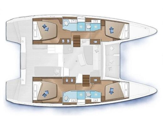 Catamaran Lagoon Lagoon 46 Boat design plan
