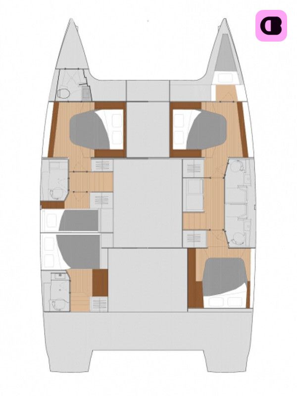 Catamaran Fountaine- Pajot Saona 47 13.94m 2