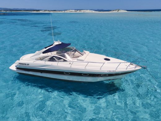 Motorboat Pershing 37 boat plan