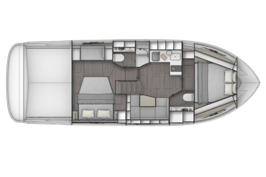 Motorboat Bavaria SR41 boat plan