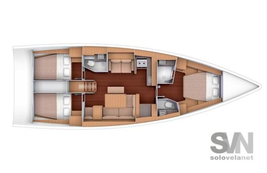 Sailboat DUFOUR Dufour 460 Gl boat plan