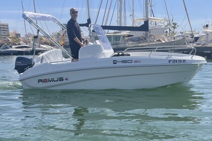 Verhuur Boot zonder vaarbewijs  remus 450 Alicante