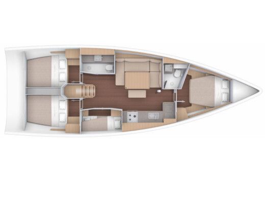 Sailboat Dufour Dufour 430 Boat design plan