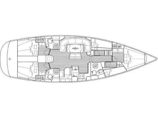 Sailboat Bavaria Cruiser 50 boat plan