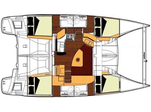 Catamaran  Lipari 41 boat plan