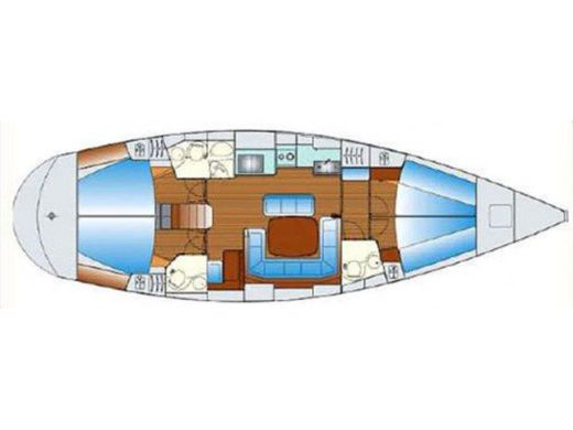 Sailboat Bavaria Bavaria 47 boat plan