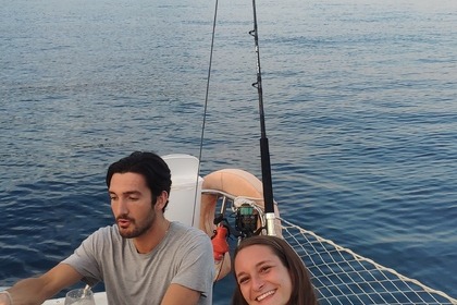 Sunset and diner in the bay