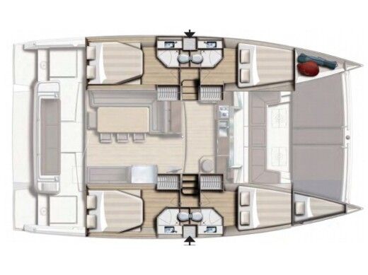 Catamaran Bali - Catana Bali 4.3 Boat design plan