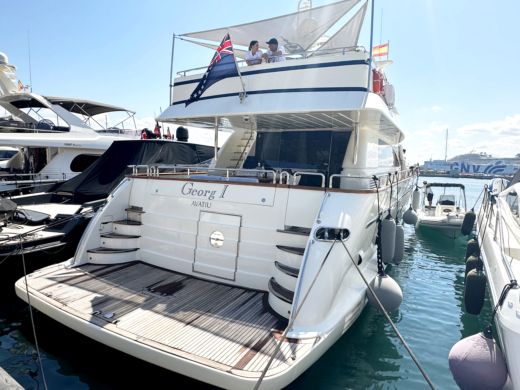 Palma de Mallorca Motor Yacht Falcon 86 alt tag text