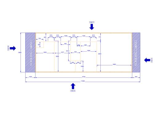 Houseboat Bateaux pour la Planete standard 3 cabines Plan du bateau