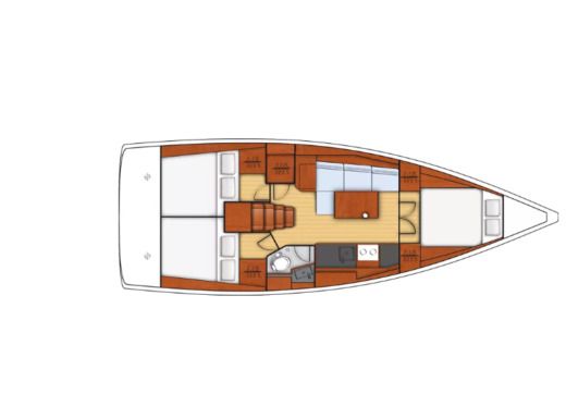 Sailboat  OCEANIS 38.1 - NEMO III boat plan