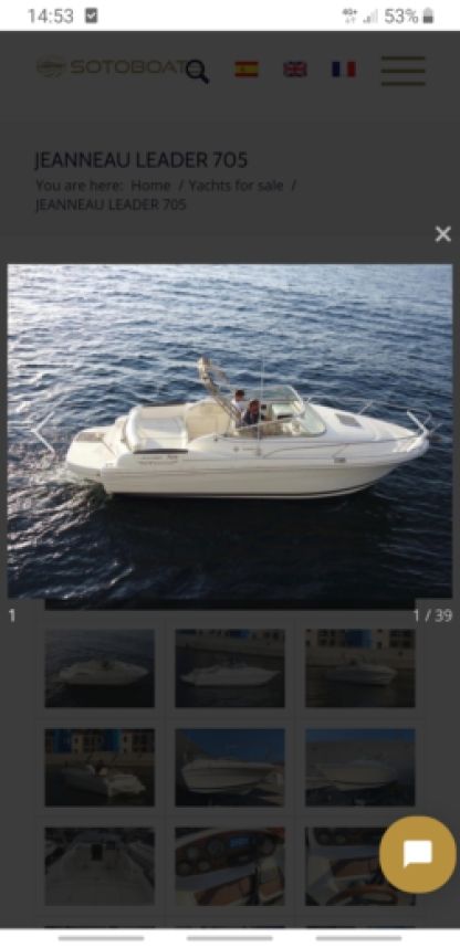 Czarter Jacht motorowy 2004 Jeanneau Leader 705 Malaga