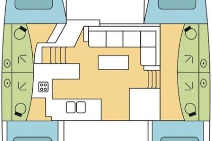 Czarter Katamaran Fountaine Pajot Fountaine Pajot Elba 45 - 4 + 2 cab. Nassau