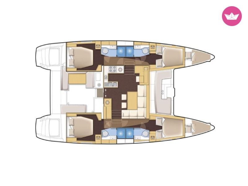 Catamaran Lagoon 450F for hire