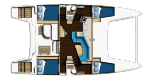 Catamaran Bali - Catana Catana 41 Boat layout