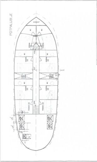 Gulet M/S Orkan M/S Orkan Planimetria della barca