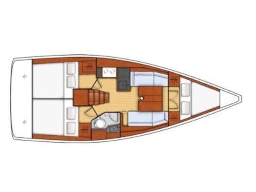 Sailboat BENETEAU OCEANIS 35.1 Boat layout