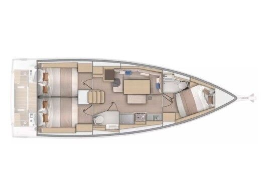 Sailboat  Oceanis 37.1 - 3 cab 2 wc boat plan