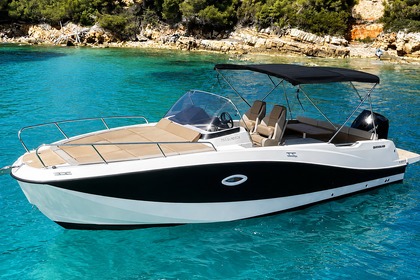 Verhuur Motorboot Quiksilver 755 Sundeck Bevaix