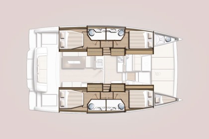 Location Catamaran Catana Group Bali 4.2 - 4 + 1 cab. Préveza