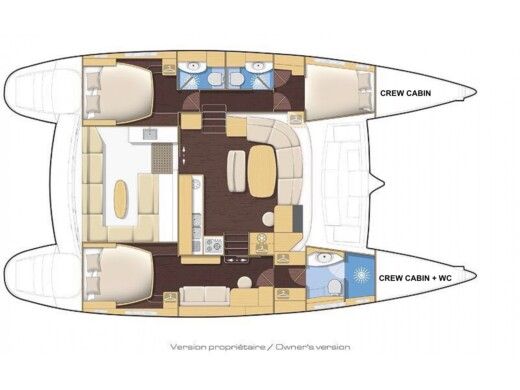 Catamaran LAGOON 440 Boat layout
