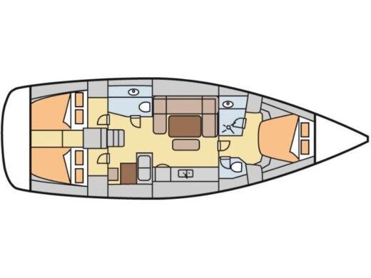 Sailboat Dufour Dufour 445 Gl Boat layout