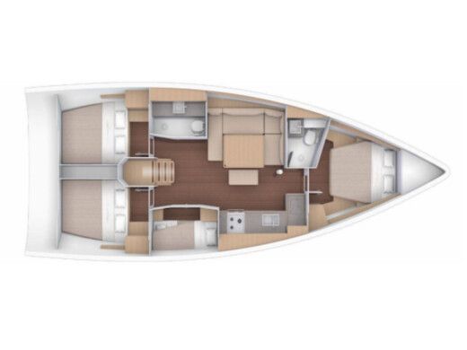 Sailboat Dufour Dufour 430 Grand Large Boat layout