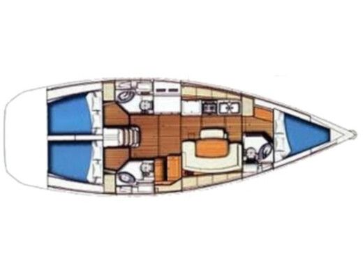 Sailboat BENETEAU Cyclades 43.3 Planimetria della barca