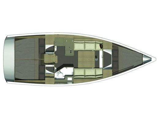 Sailboat DUFOUR 350 GL Boat layout