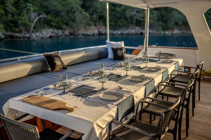 Custom built luxury motor yacht with a capacity of 12 people