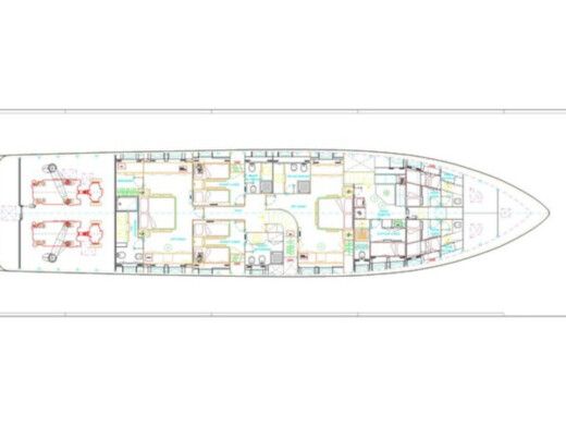 Motorboat Falcon 115 Boat layout