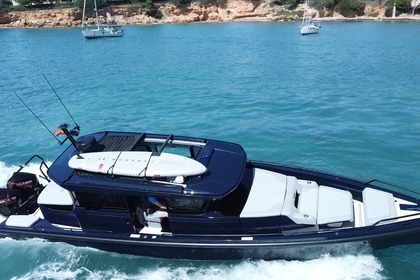 Rental Motorboat Axopar Brabus Shadow 900 Cross Cabin Deep Blue Formentera