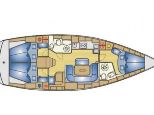 Sailboat Bavaria Bavaria 39 Cruiser Boat layout