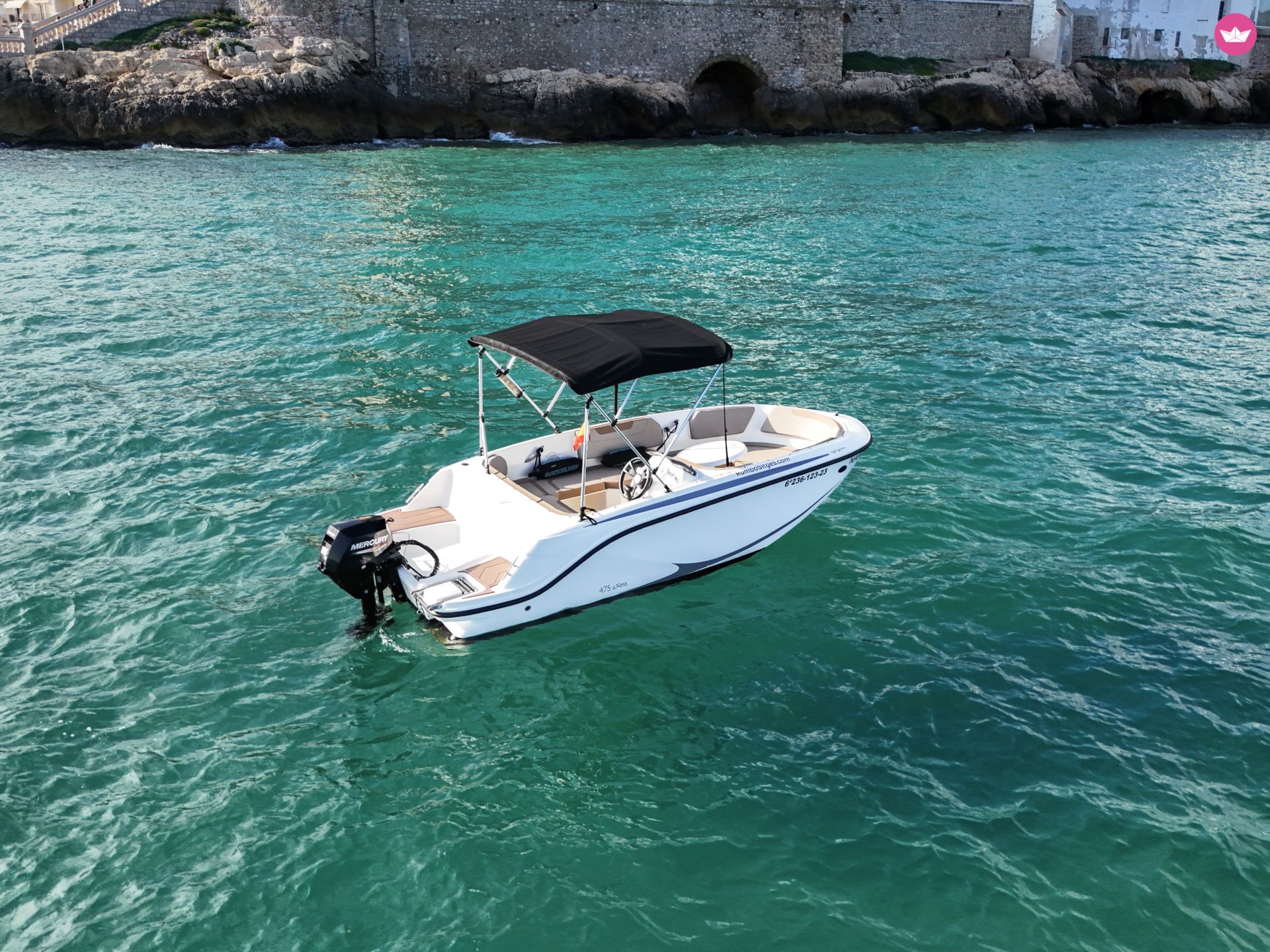 Bateau sans permis Quicksilver 475 aXess (NUEVO 2023) 15cv