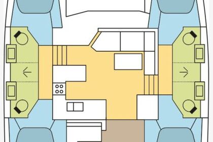 Alquiler Catamarán Fountaine Pajot Fountaine Pajot Astrea 42 - 4 + 2 cab. Le Marin