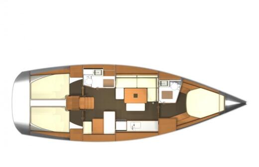 Sailboat Dufour Dufour 405 GL Plan du bateau