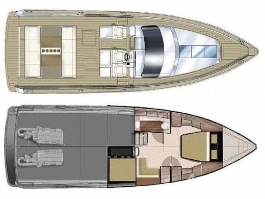 Motorboat Fjord 42 boat plan