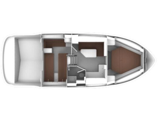 Motorboat Bavaria S36 Open Plano del barco