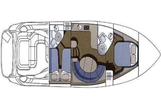 Motorboat Sunseeker Camargue 44 Boat design plan