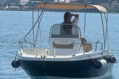 Noleggio Barca senza patente  Prua al Vento idea marine 5.80 Quick silver 40cv 40cv Riva ligure