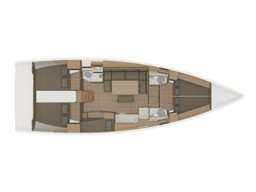Sailboat DUFOUR 460 Grand Large Boat layout