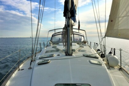 Greece in a sail boat Beneteau Oceanis Clipper 423