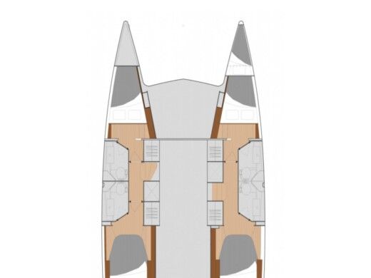 Catamaran  Isla 40 Plan du bateau